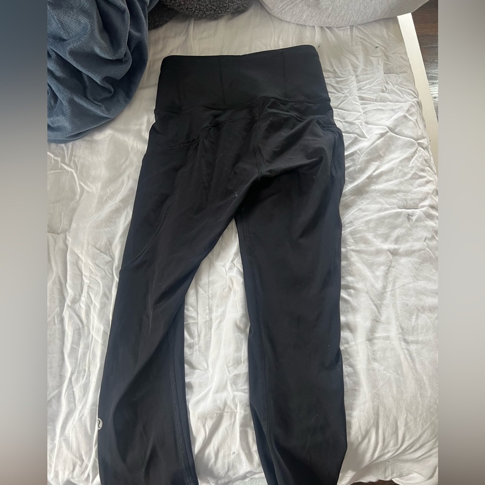 SenseKnit High-rise running crop 23” black lululemon size 2